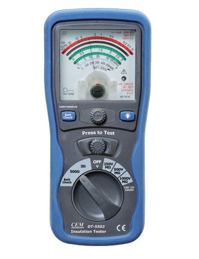 CEM DT-5503 Аналоговый тестер изоляции