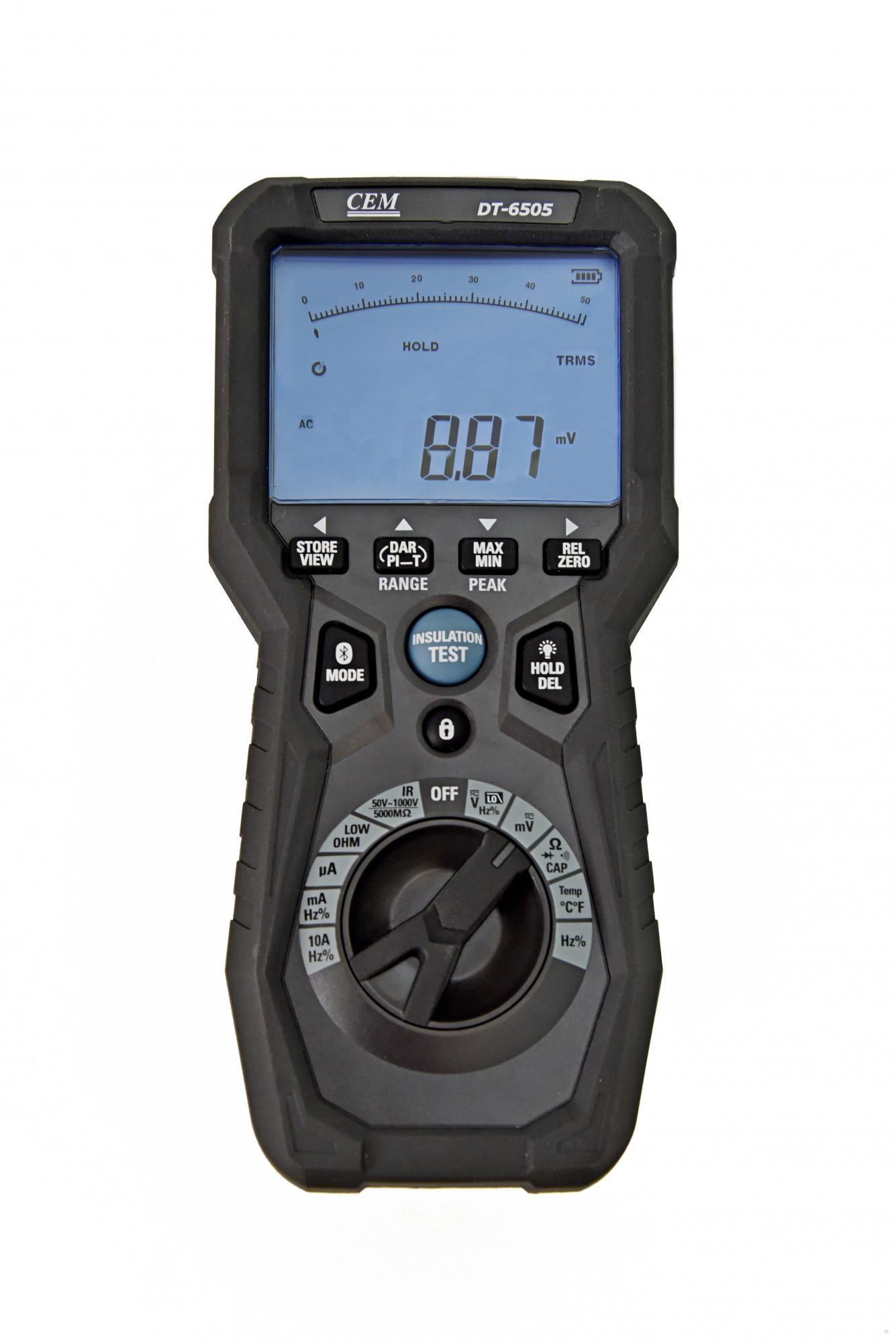 CEM DT-6505 Измеритель сопротивления изоляции Микроомметр высокого разрешения с мультиметром True RMS