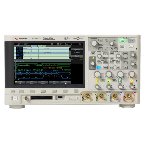DSOX3104A Осциллограф Keysight Technologies DSOX3104A, 4 канала, полоса пропускания 1 ГГц