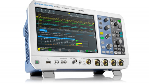 R&S RTM3004 + RTM-B2410 Осциллограф (4 канала Rohde & Schwarz RTM3004 + RTM-B2410, полоса пропускания 1 ГГц — фото 3